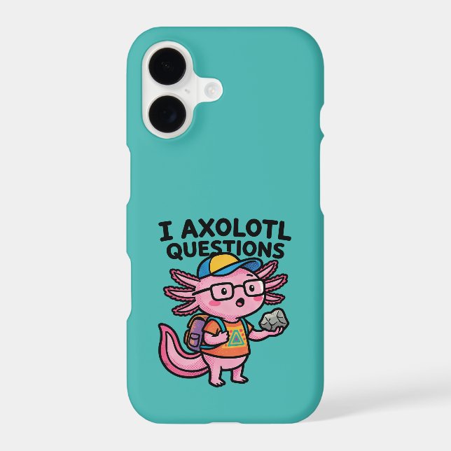 I Axolotl Questions schoolkid holds rock curiosity (Back)