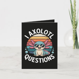 I Axolotl Questions Tote Holiday Card