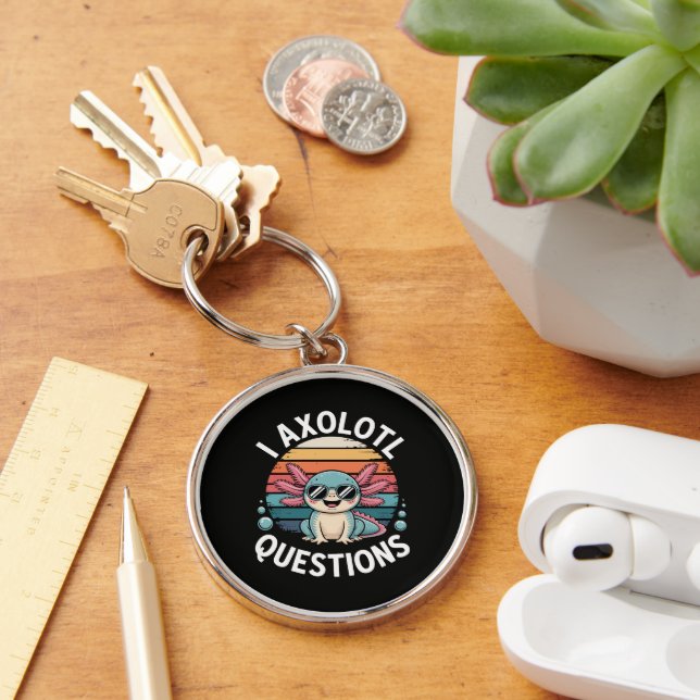 I Axolotl Questions Tote Keychain (Desk)