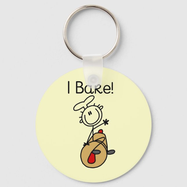I Bake Keychain (Front)