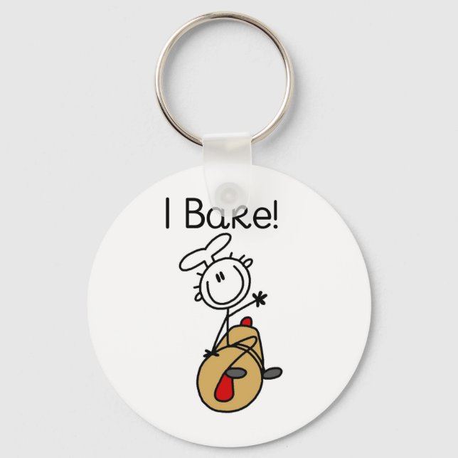 I Bake Keychain (Front)
