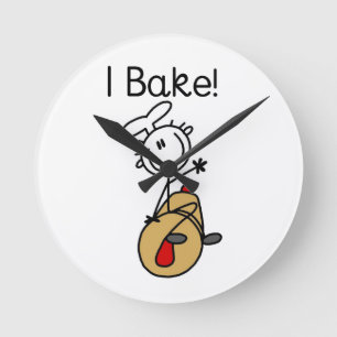 I Bake Round Clock