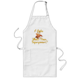 i bake what's your superpower funny cook apron