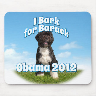 I Bark for Barack, Bo the First Dog Obama Mouse Pad