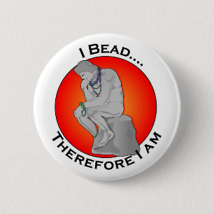 I Bead 2 Inch Round Button