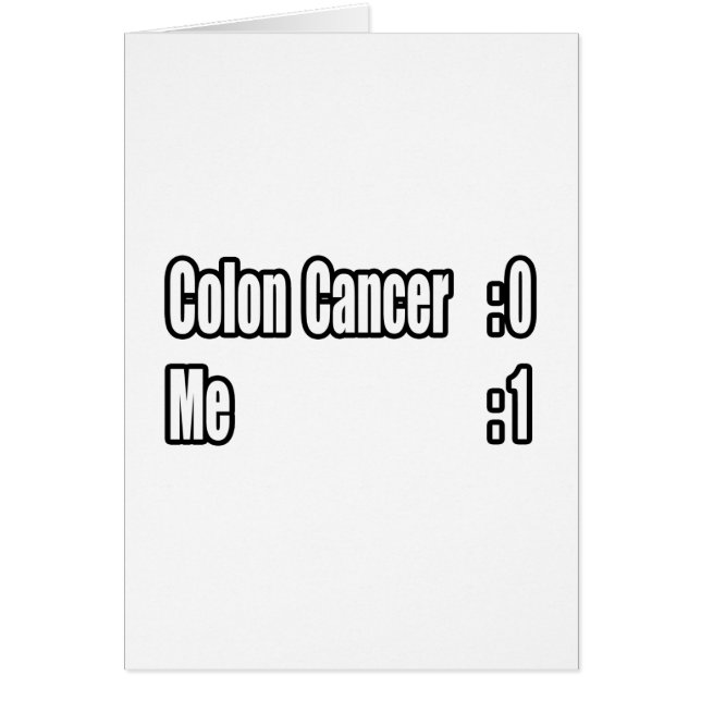 I Beat Colon Cancer (Scoreboard) (Front)