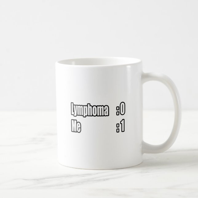 I Beat Lymphoma (Scoreboard) Coffee Mug (Right)