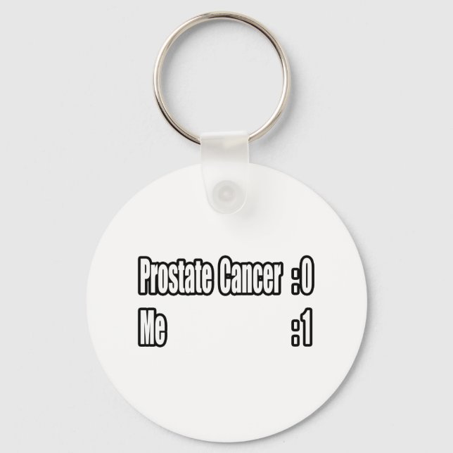 I Beat Prostate Cancer (Scoreboard) Keychain (Front)