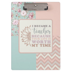 I Became a Teacher Clipboard