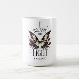 I Became the Light I Needed Butterfly Coffee Mug