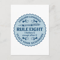 I before E except after C  Rule Funny
