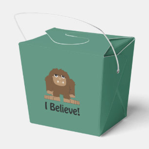 I Believe! Cute bigfoot Favor Box