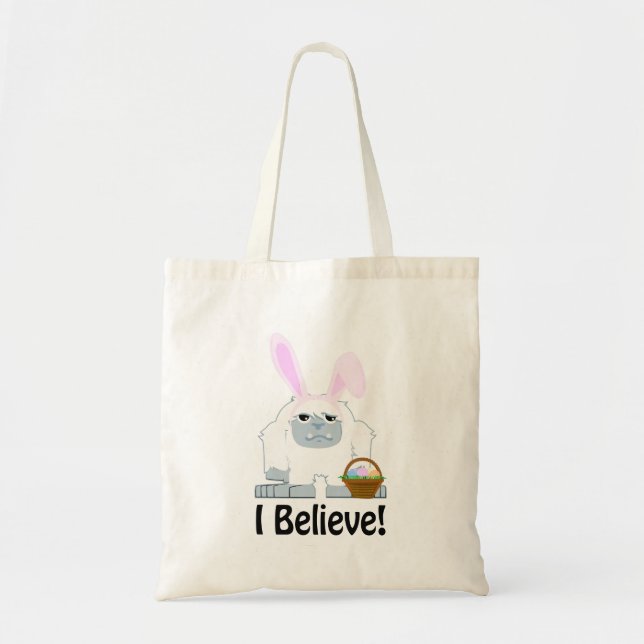 I Believe! Easter Yeti Tote Bag (Front)