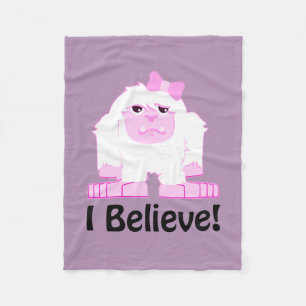 I Believe! Girl Yeti Fleece Blanket