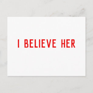 I Believe Her Postcard