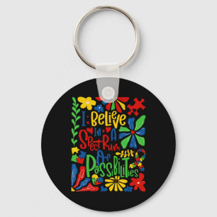 I Believe In A Spectrum Of Possibilities1 Keychain