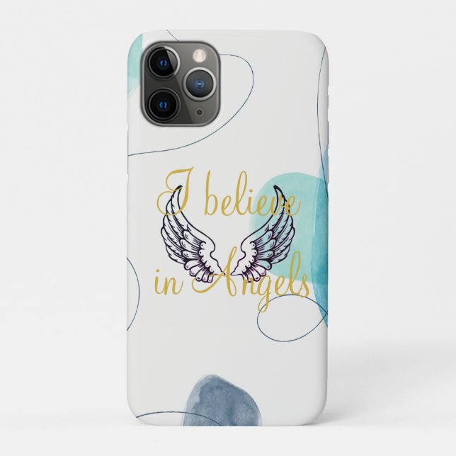 I Believe in Angels Abstract Back Case-Mate iPhone Case (Back)