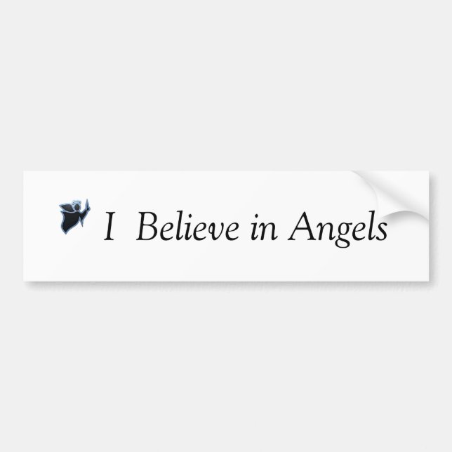 I  Believe in Angels Bumper sticker (Front)