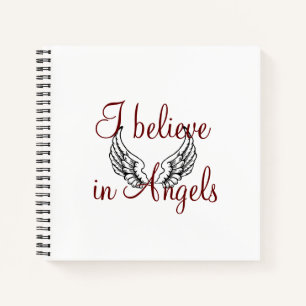 I Believe in Angels College Ruled Notebook