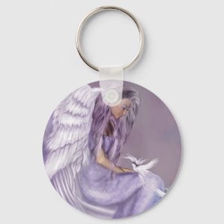I Believe In Angels Keychain