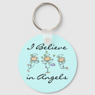 I Believe in Angels Keychain