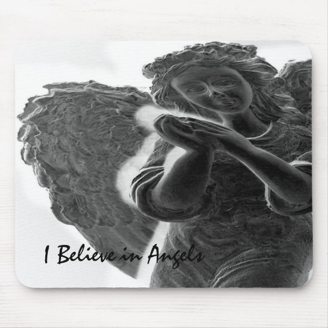 I Believe in Angels Mousepad (Front)