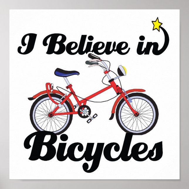 i believe in bicycles poster (Front)