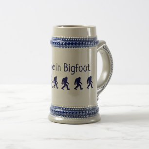 I Believe in Bigfoot Beer Stein