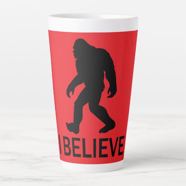 I believe in Bigfoot Latte Mug (Front)