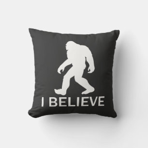 I believe in Bigfoot Throw Pillow