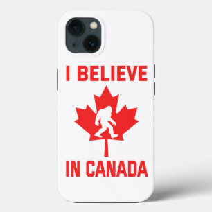 I Believe In Canada - Funny Bigfoot iPhone 13 Case