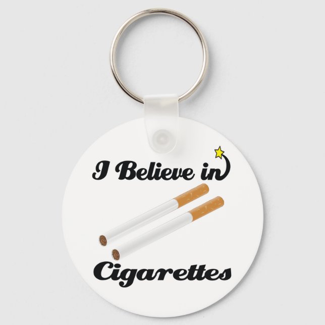 i believe in cigarettes keychain (Front)