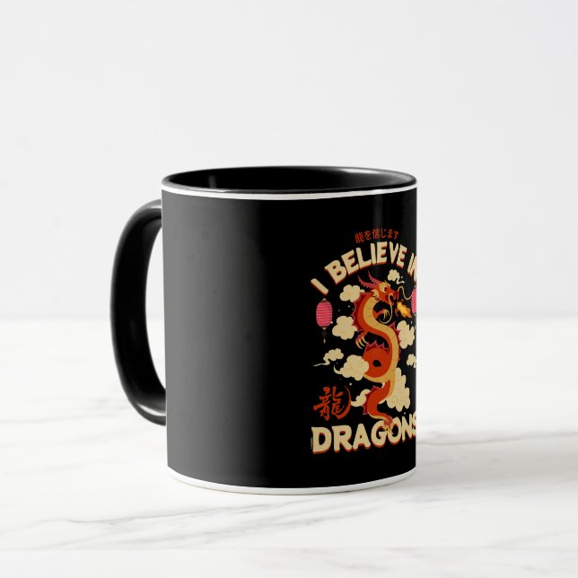 I believe in dragons - Fantasy Mug (Front Left)