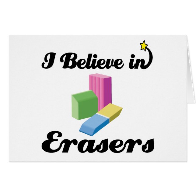 i believe in erasers (Front Horizontal)
