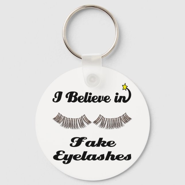 i believe in fake eyelashes keychain (Front)