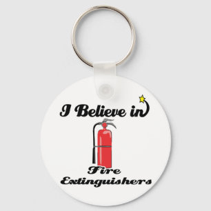 i believe in fire extinguishers keychain