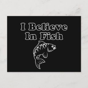I Believe in Fish Postcard