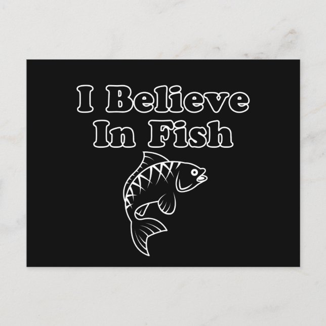 I Believe in Fish Postcard (Front)