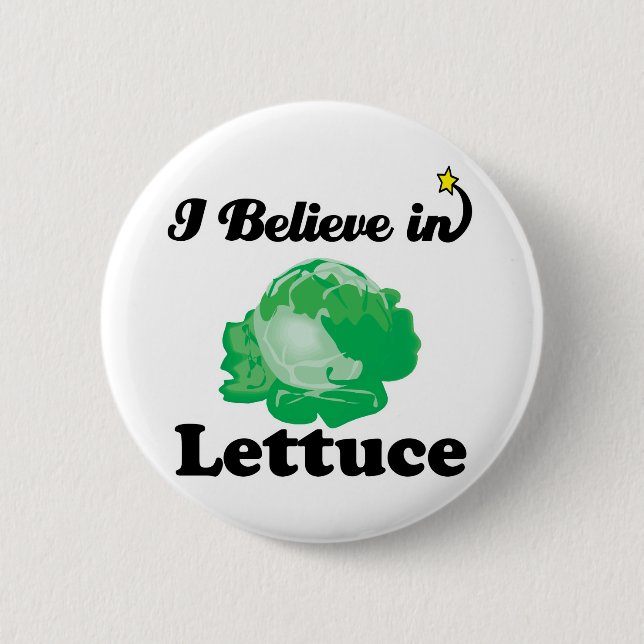 i believe in lettuce 2 inch round button (Front)