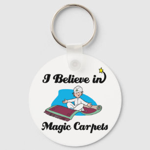 i believe in magic carpets keychain
