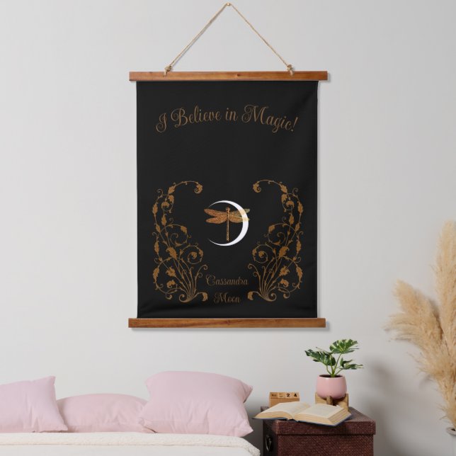 I Believe in Magic! Personalized Hanging Tapestry (Bedroom)
