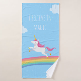 I believe in Magic Rainbow Unicorn Towel Set