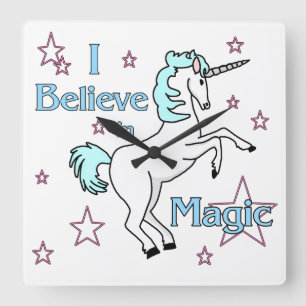 I Believe In Magic Unicorn Wall Clock