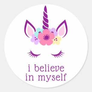 I Believe In Myself Classic Round Sticker