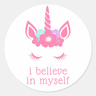 I Believe In Myself Classic Round Sticker