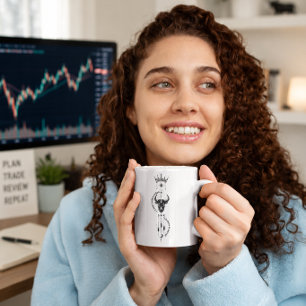 I Believe in Myself Minimal Trader Symbol Design Coffee Mug