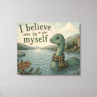 I believe in myself whimsical Loch Ness Monster