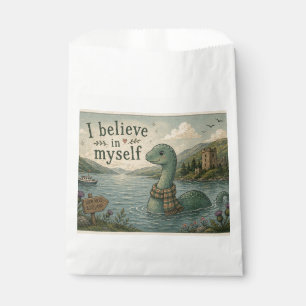 I believe in myself whimsical Loch Ness Monster Favour Bag