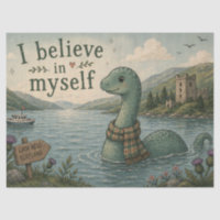 I believe in myself whimsical Loch Ness Monster
