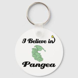 i believe in pangea keychain